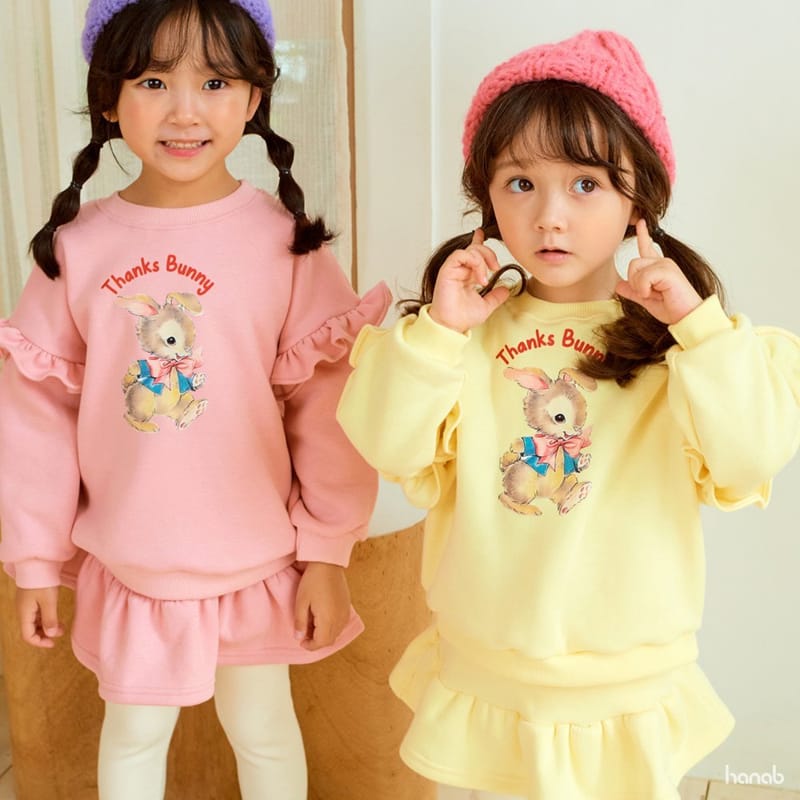 HANAB - Korean Children Fashion - #Kfashion4kids - Thanks Barnie Top Bottom Set - 6