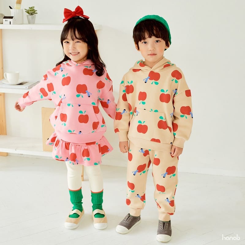 HANAB - Korean Children Fashion - #Kfashion4kids - Apple Top Bottom Set - 4