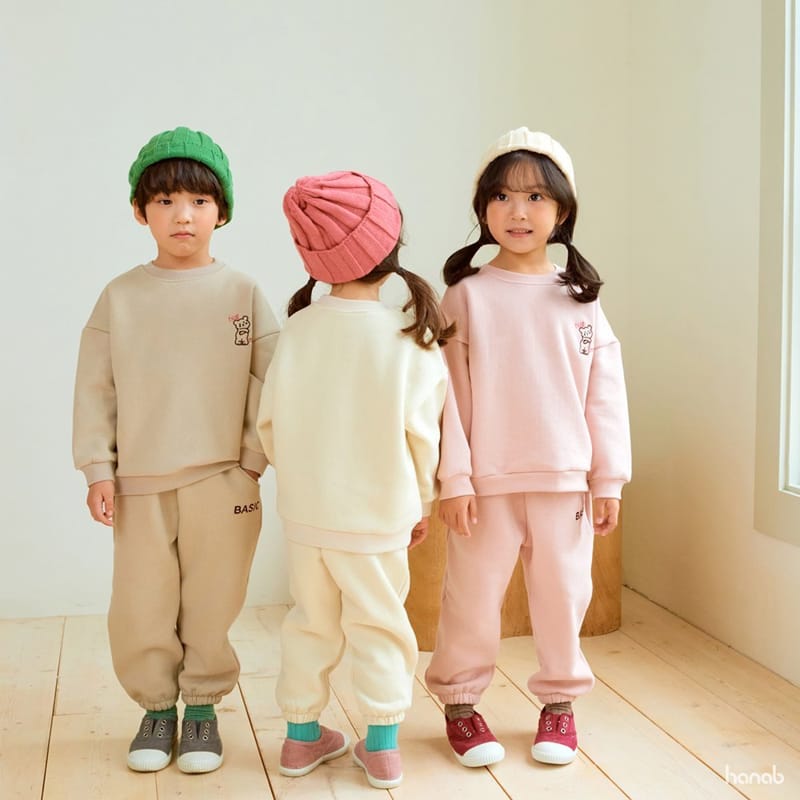 HANAB - Korean Children Fashion - #Kfashion4kids - Basic Bear Top Bottom Set - 5