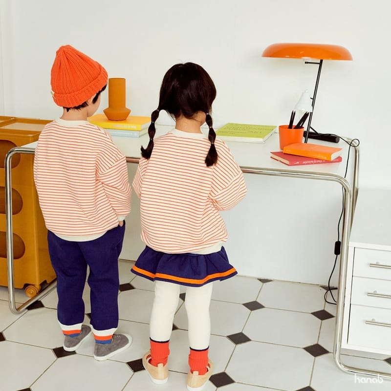 HANAB - Korean Children Fashion - #Kfashion4kids - Orange Bear Top Bottom Set - 5