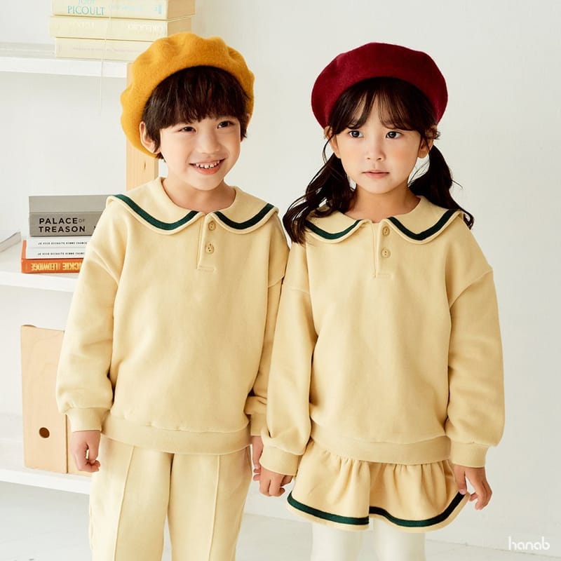 HANAB - Korean Children Fashion - #Kfashion4kids - Fleece Sailor Top Bottom Set - 3