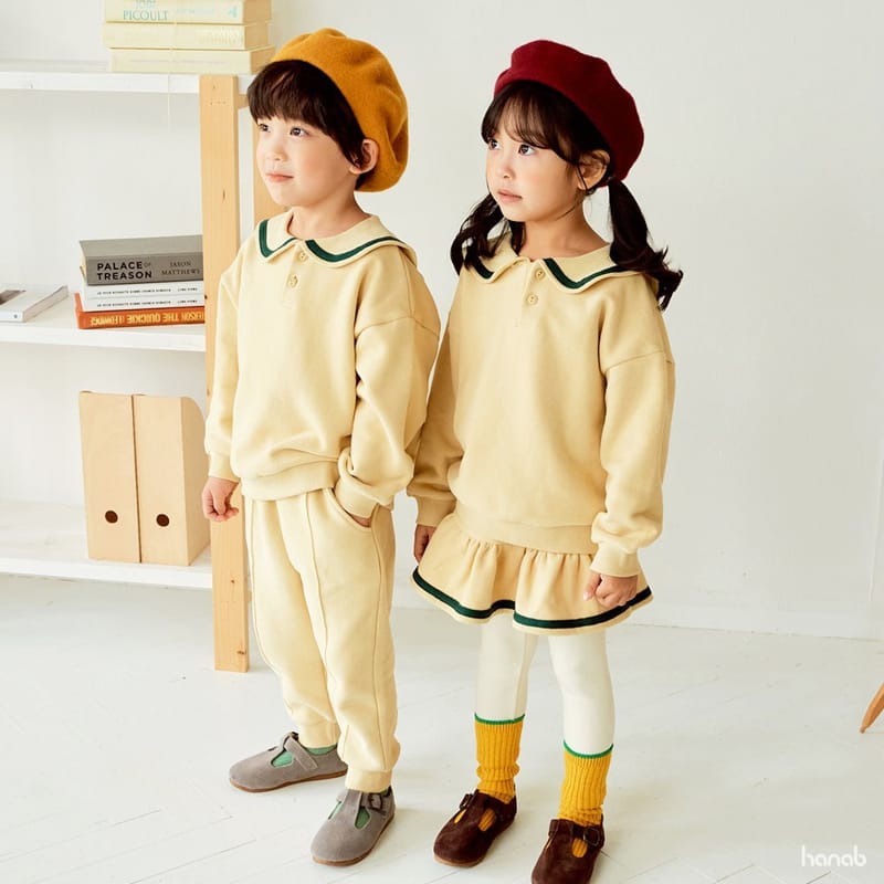 HANAB - Korean Children Fashion - #Kfashion4kids - Fleece Sailor Top Bottom Set - 5