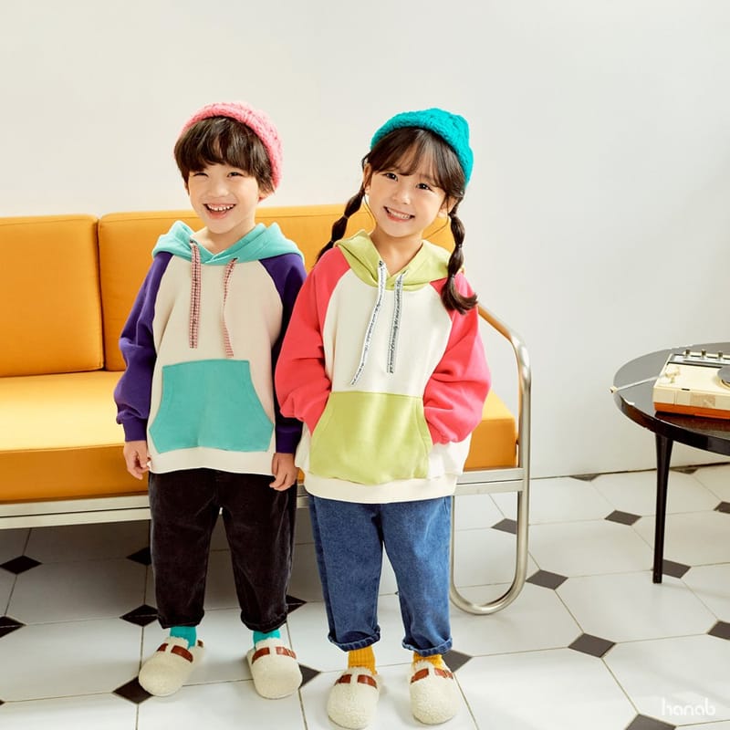 HANAB - Korean Children Fashion - #Kfashion4kids - Lettering String Hoody