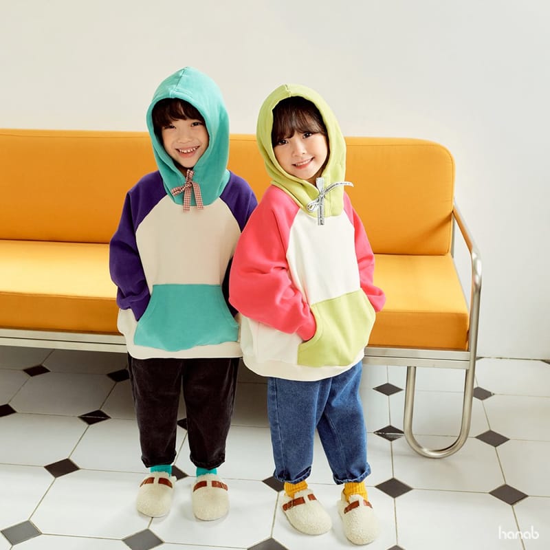 HANAB - Korean Children Fashion - #Kfashion4kids - Lettering String Hoody - 2