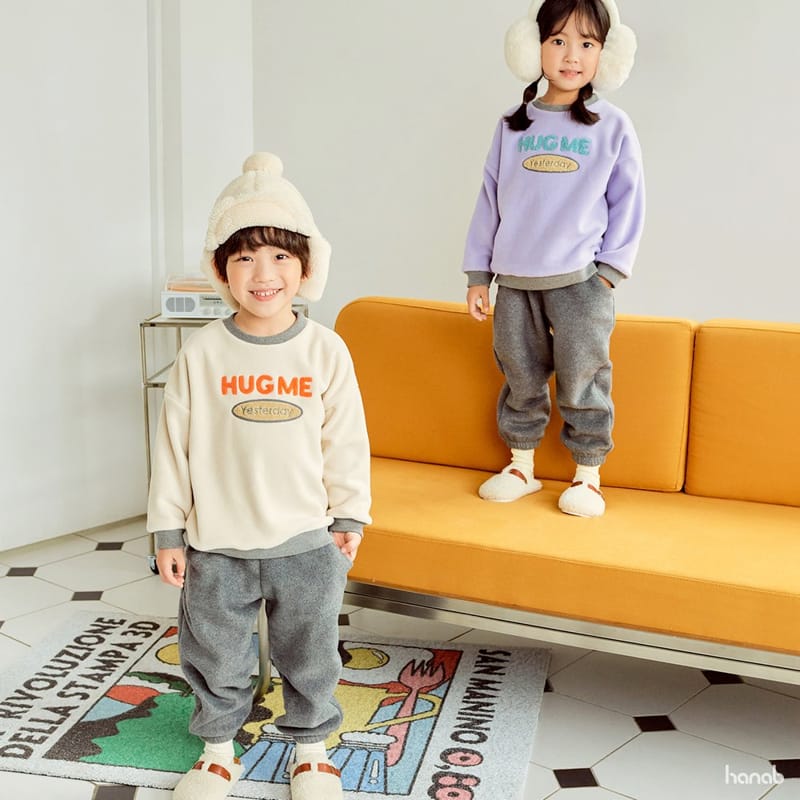 HANAB - Korean Children Fashion - #Kfashion4kids - Hug Me Top Bottom Set - 4