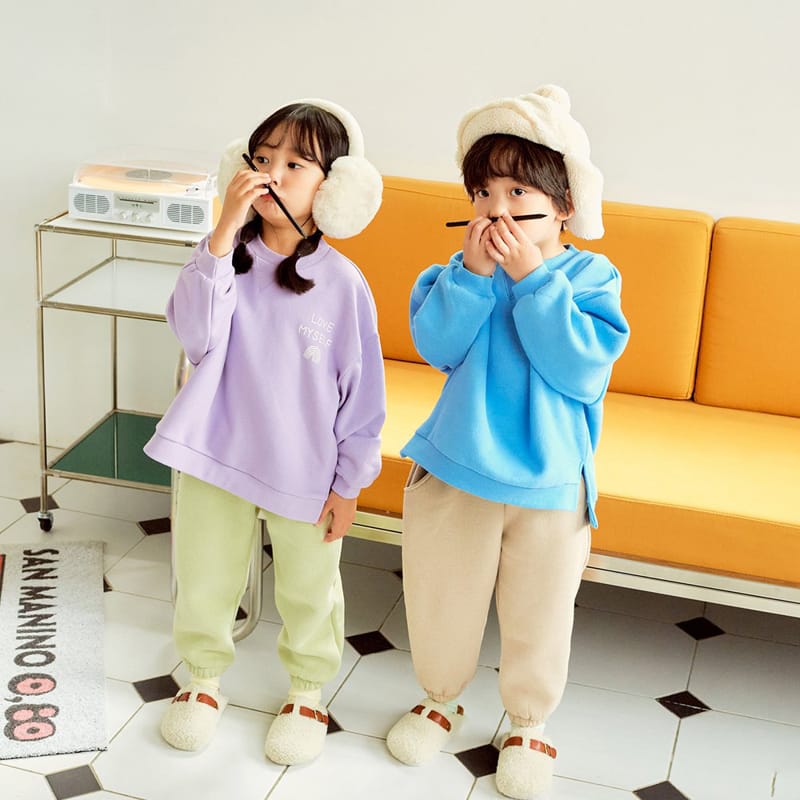 HANAB - Korean Children Fashion - #Kfashion4kids - Rainbow Top Bottom Set