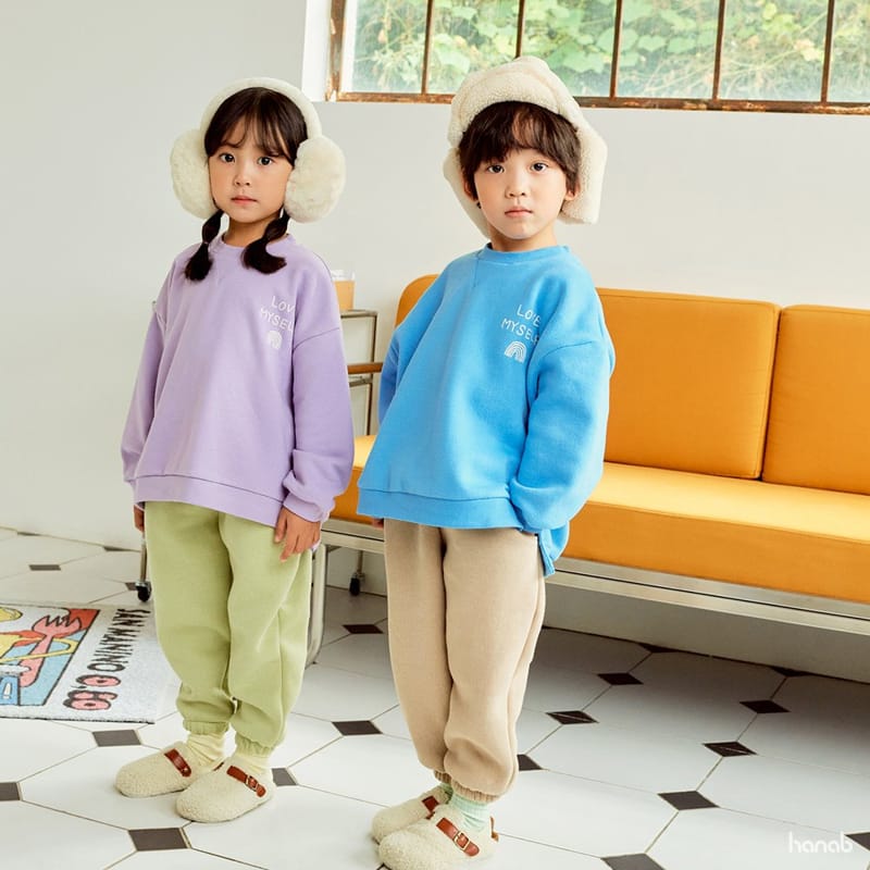 HANAB - Korean Children Fashion - #Kfashion4kids - Rainbow Top Bottom Set - 7