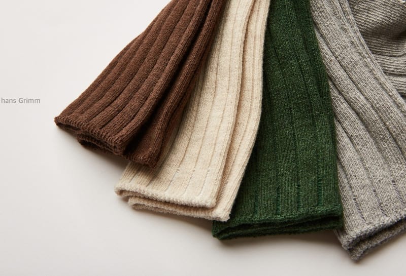 HANS GRIMM - Korean Children Fashion - #Kfashion4kids - Soft Socks Green Set [set of 4]