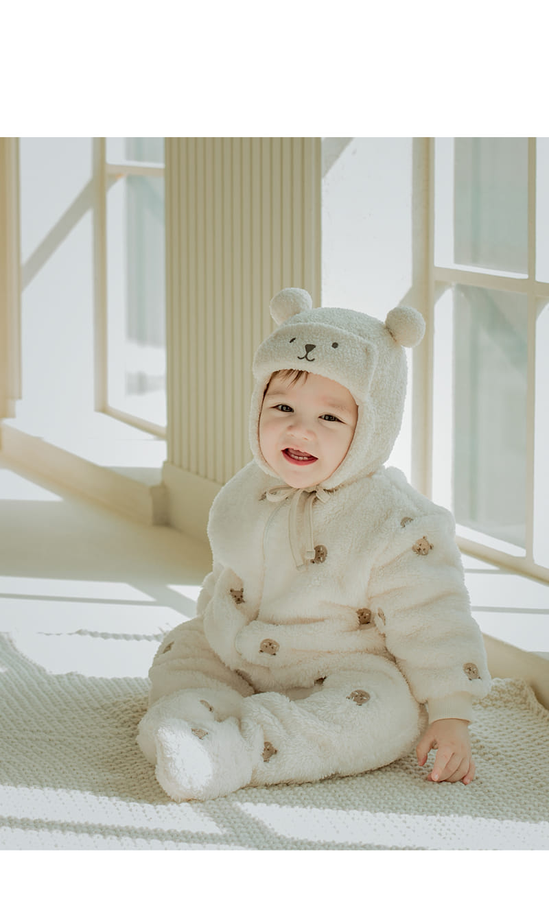 HAPPY PRINCE - Korean Children Fashion - #Kfashion4kids - Teaha Fleece Lined Coveralls