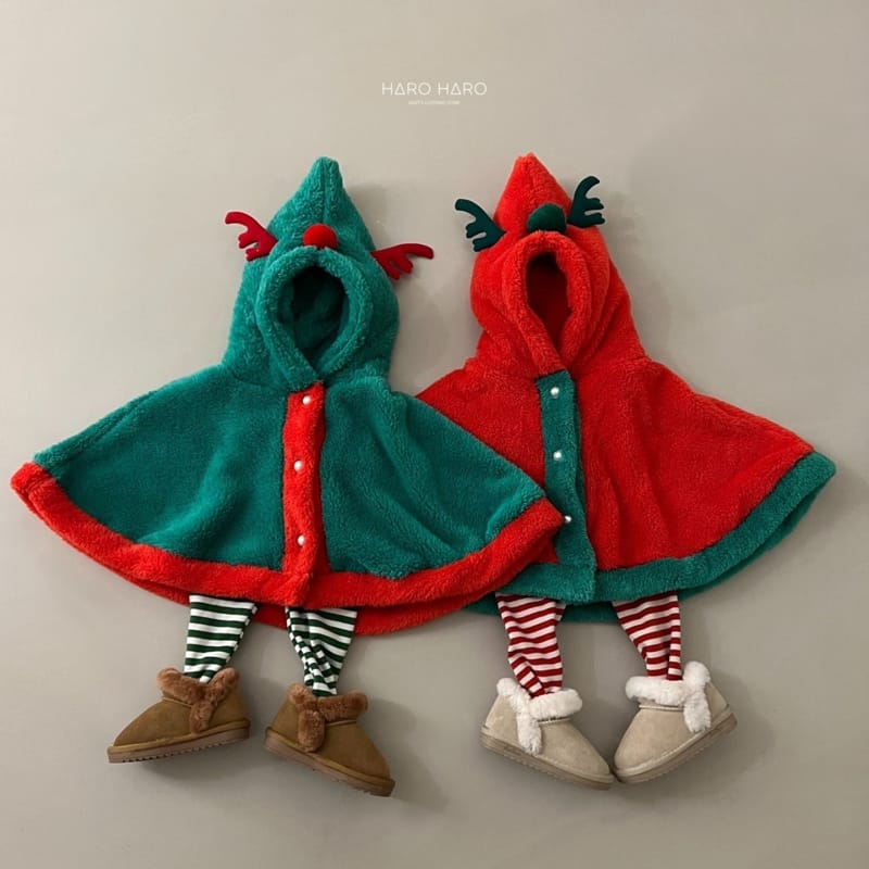 HARO HARO - Korean Children Fashion - #Kfashion4kids - Roudolf Cape - 10