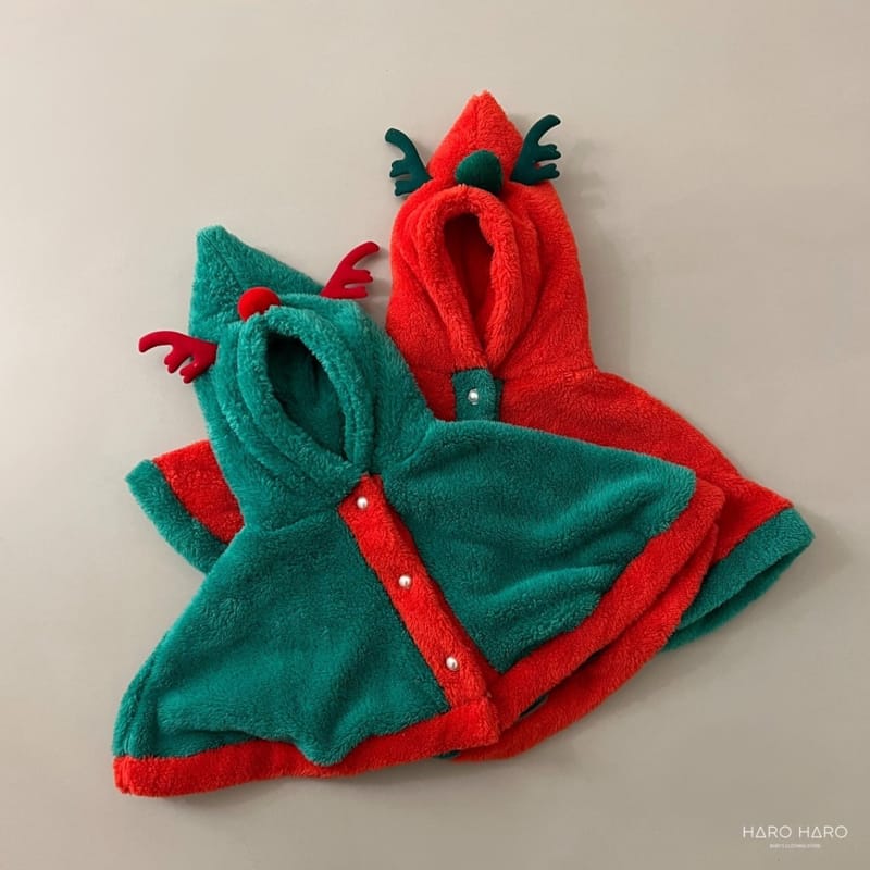 HARO HARO - Korean Children Fashion - #Kfashion4kids - Roudolf Cape - 2