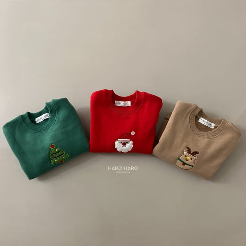 HARO HARO - Korean Children Fashion - #Kfashion4kids - Merry Embroidery Sweatshirt