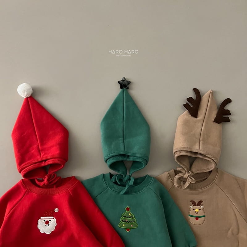 HARO HARO - Korean Children Fashion - #Kfashion4kids - Merry Embroidery Bodysuit with Hat - 3