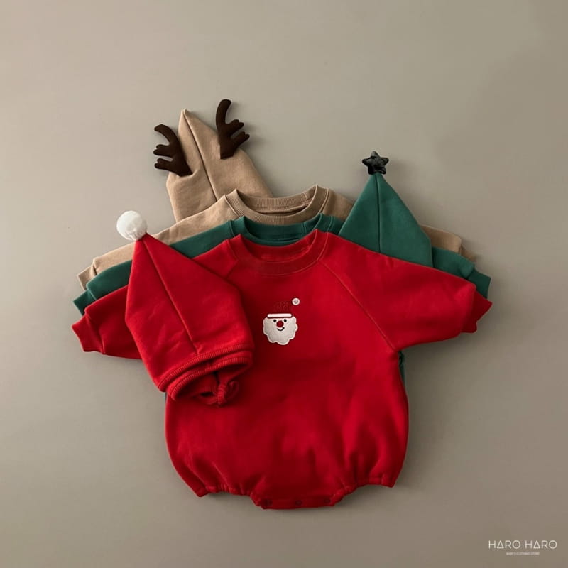 HARO HARO - Korean Children Fashion - #Kfashion4kids - Merry Embroidery Bodysuit with Hat - 5
