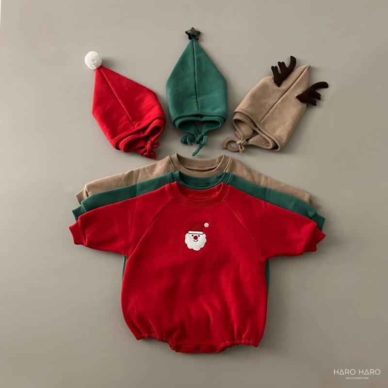HARO HARO - Korean Children Fashion - #Kfashion4kids - Merry Embroidery Bodysuit with Hat - 6