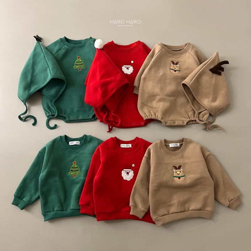 HARO HARO - Korean Children Fashion - #Kfashion4kids - Merry Embroidery Bodysuit with Hat - 8
