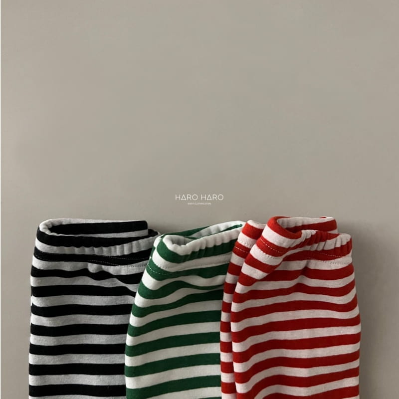 HARO HARO - Korean Children Fashion - #Kfashion4kids - Stripes Mink Leggings - 3