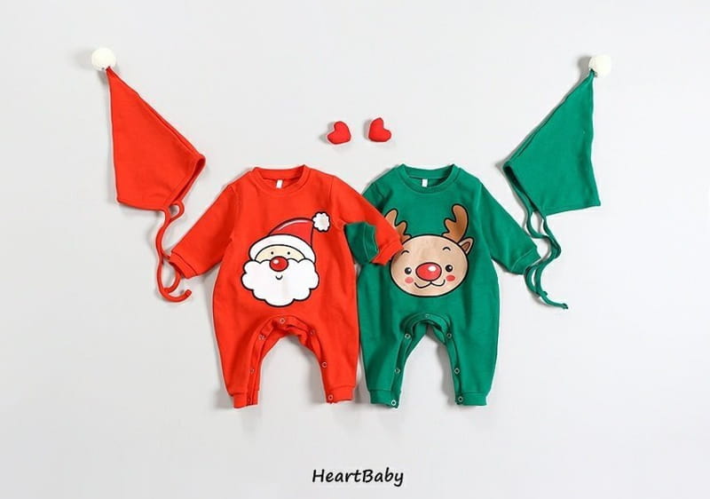 HEARTBABY - Korean Children Fashion - #Kfashion4kids - Christmas Bodysuit - 2