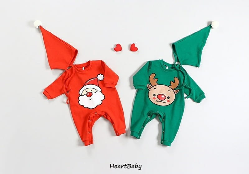 HEARTBABY - Korean Children Fashion - #Kfashion4kids - Christmas Bodysuit - 3