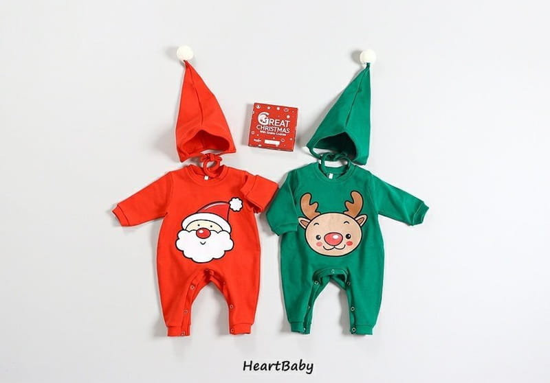 HEARTBABY - Korean Children Fashion - #Kfashion4kids - Christmas Bodysuit - 5