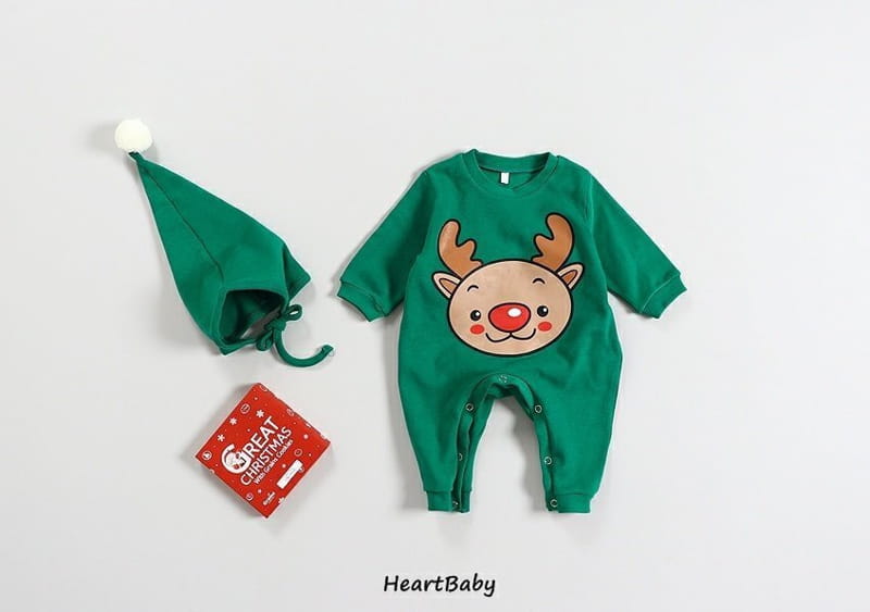 HEARTBABY - Korean Children Fashion - #Kfashion4kids - Christmas Bodysuit - 9
