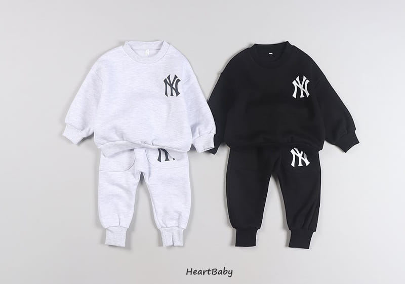 HEARTBABY - Korean Children Fashion - #Kfashion4kids - NY Top Bottom Set - 4