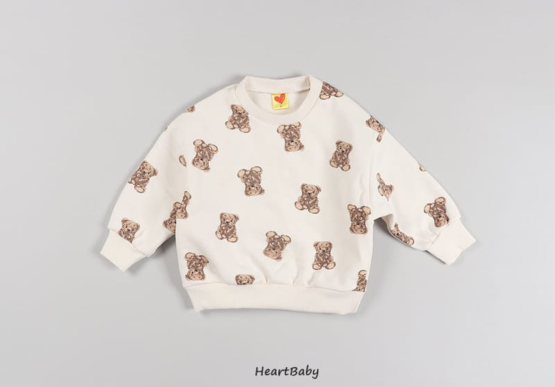 HEARTBABY - Korean Children Fashion - #Kfashion4kids - Bear Top Bottom Set - 11