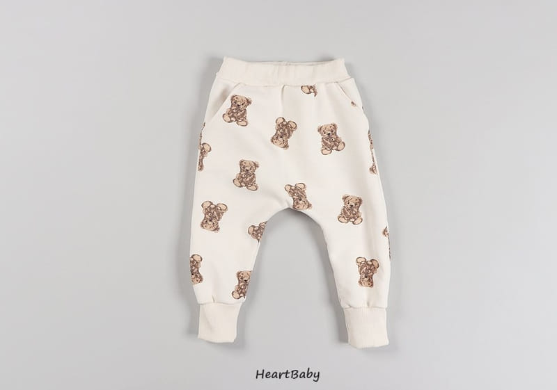 HEARTBABY - Korean Children Fashion - #Kfashion4kids - Bear Top Bottom Set - 12