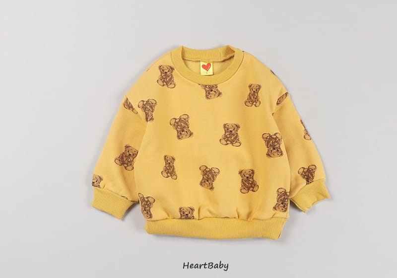 HEARTBABY - Korean Children Fashion - #Kfashion4kids - Bear Top Bottom Set - 5