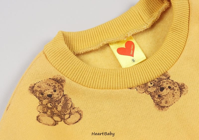 HEARTBABY - Korean Children Fashion - #Kfashion4kids - Bear Top Bottom Set - 6