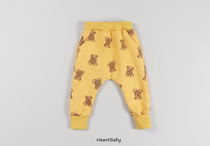 HEARTBABY - Korean Children Fashion - #Kfashion4kids - Bear Top Bottom Set - 8