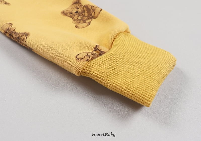 HEARTBABY - Korean Children Fashion - #Kfashion4kids - Bear Top Bottom Set - 9