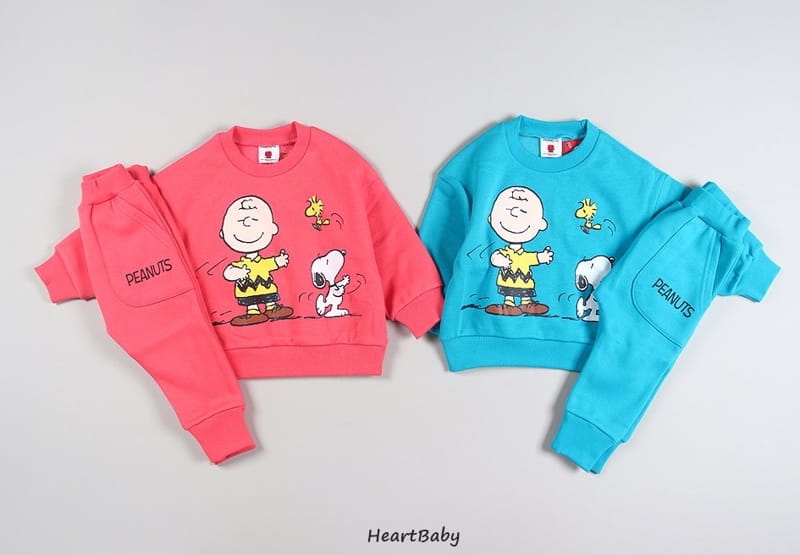 HEARTBABY - Korean Children Fashion - #Kfashion4kids - Charlie Top Bottom Set