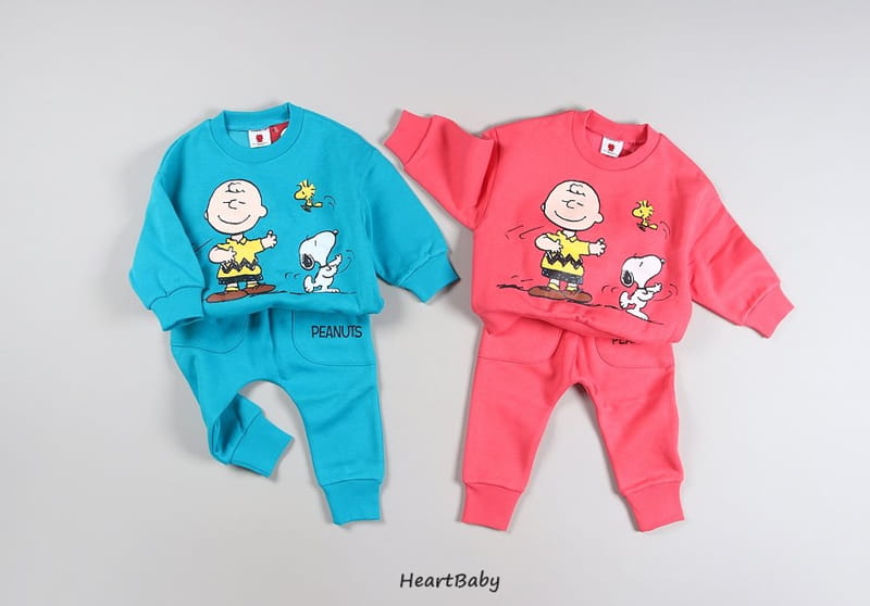 HEARTBABY - Korean Children Fashion - #Kfashion4kids - Charlie Top Bottom Set - 2