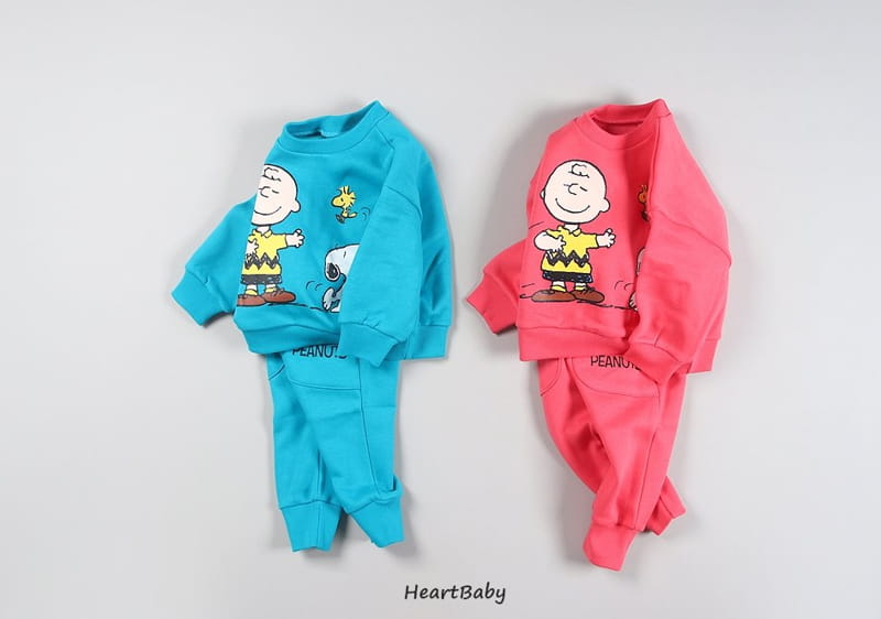 HEARTBABY - Korean Children Fashion - #Kfashion4kids - Charlie Top Bottom Set - 4