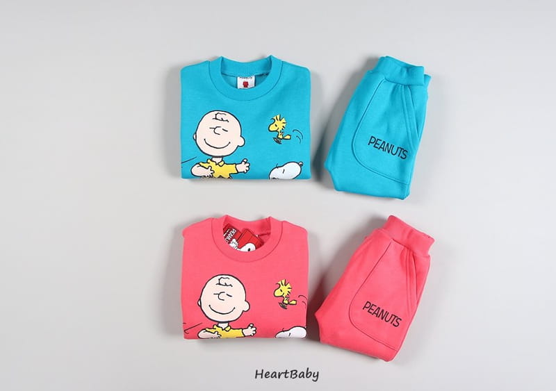 HEARTBABY - Korean Children Fashion - #Kfashion4kids - Charlie Top Bottom Set - 5