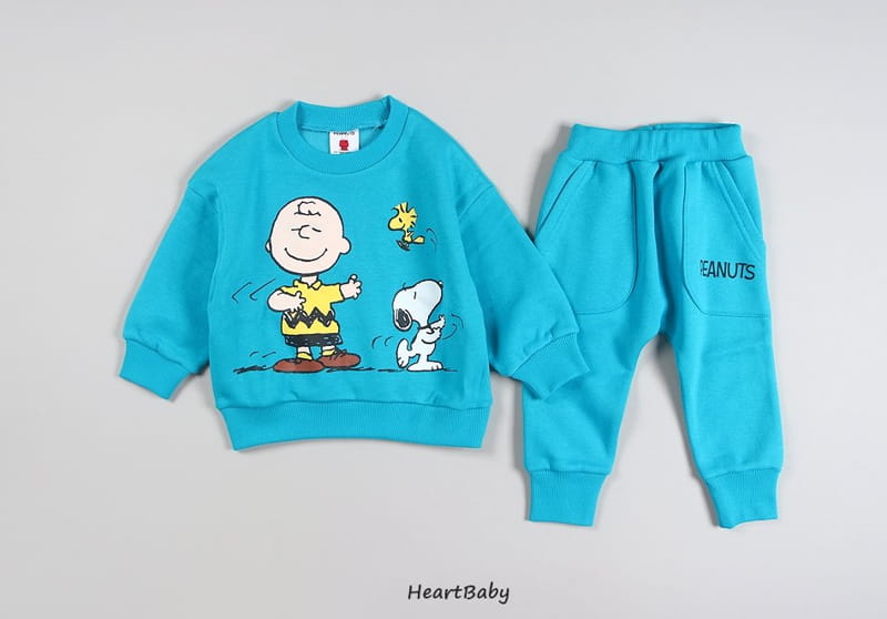 HEARTBABY - Korean Children Fashion - #Kfashion4kids - Charlie Top Bottom Set - 6