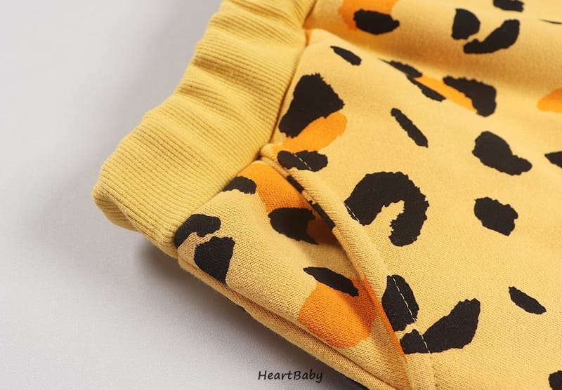 HEARTBABY - Korean Children Fashion - #Kfashion4kids - Leopard Top Bottom Set - 11