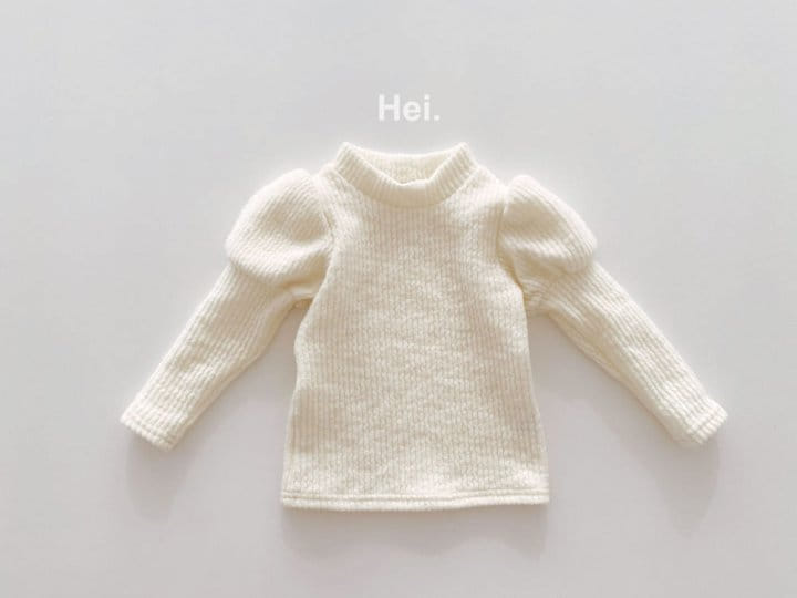 HEI - Korean Children Fashion - #Kfashion4kids - Cream Turtleneck Tee - 2