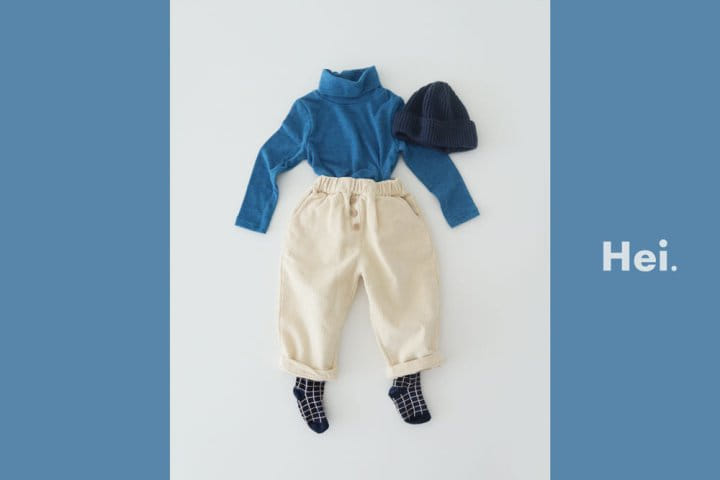 HEI - Korean Children Fashion - #Kfashion4kids - Milky Turtleneck Tee - 12