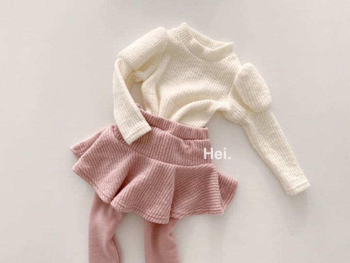 HEI - Korean Children Fashion - #Kfashion4kids - Cream Skirt Leggings - 10