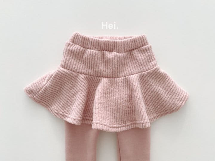 HEI - Korean Children Fashion - #Kfashion4kids - Cream Skirt Leggings - 2