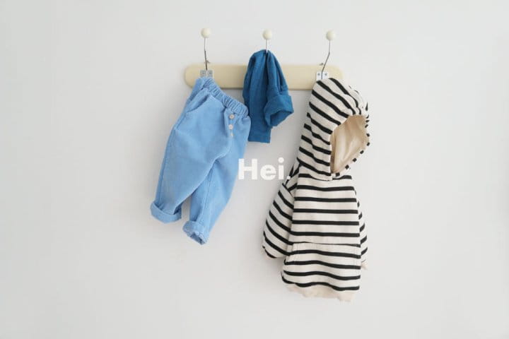 HEI - Korean Children Fashion - #Kfashion4kids - Stripes Hoody Tee