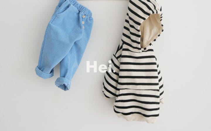 HEI - Korean Children Fashion - #Kfashion4kids - Stripes Hoody Tee - 2
