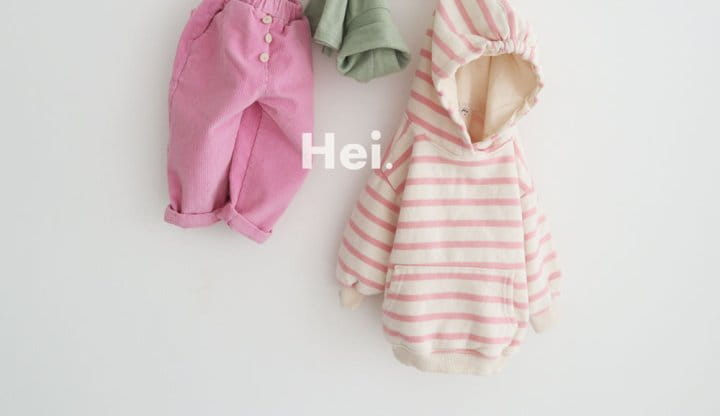 HEI - Korean Children Fashion - #Kfashion4kids - Stripes Hoody Tee - 4