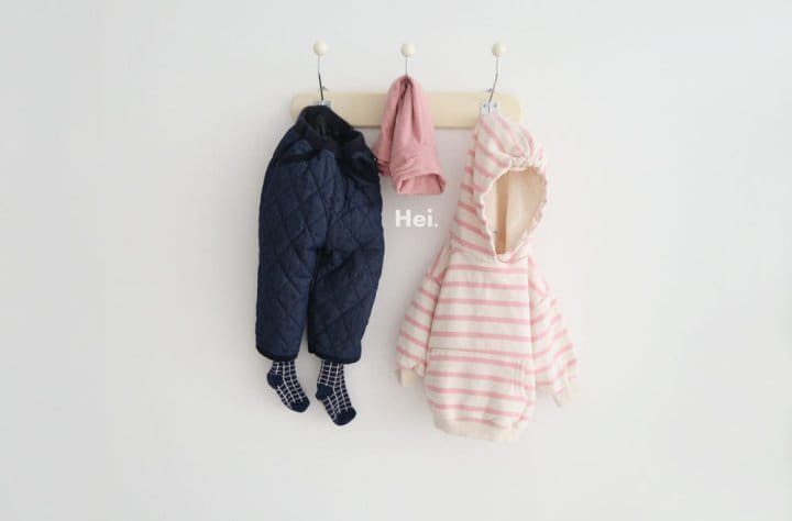 HEI - Korean Children Fashion - #Kfashion4kids - Stripes Hoody Tee - 6