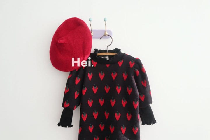 HEI - Korean Children Fashion - #Kfashion4kids - Strawberry One-piece - 4