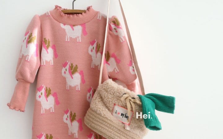 HEI - Korean Children Fashion - #Kfashion4kids - Unicorn One-piece