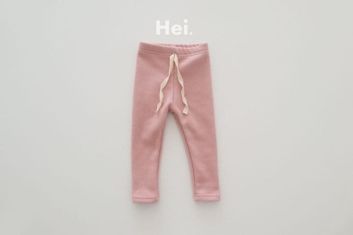 HEI - Korean Children Fashion - #Kfashion4kids - Rib Fleece Leggings - 10