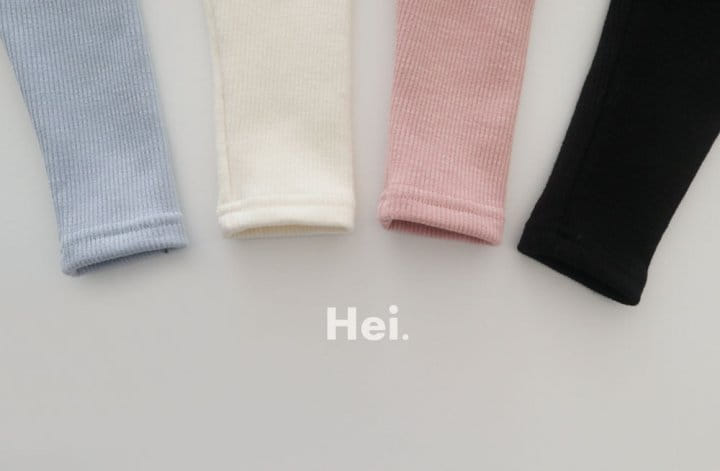 HEI - Korean Children Fashion - #Kfashion4kids - Rib Fleece Leggings - 12